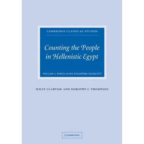 Counting the People in Hellenistic Egypt 2 Volume Paperback Set
