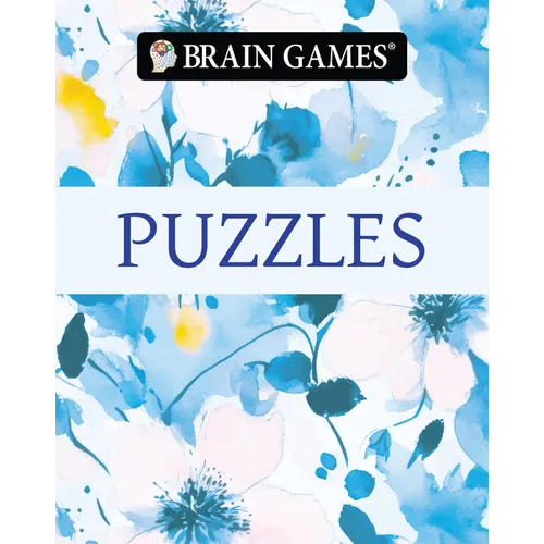 Brain Games - Take-Along - Puzzles (Watercolor Floral Design)