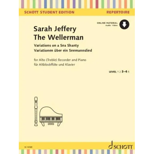 Jeffery: The Wellerman for Treble Recorder and Piano Book/Online Audio