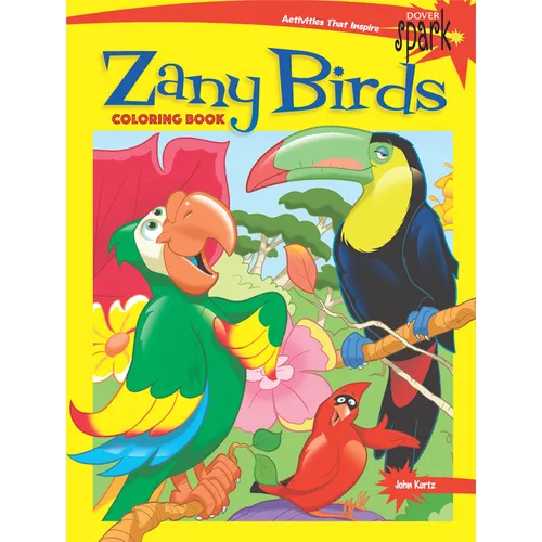 Spark Zany Birds Coloring Book