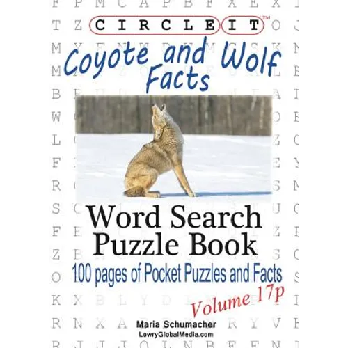 Circle It, Coyote and Wolf Facts, Pocket Size, Word Search, Puzzle Book