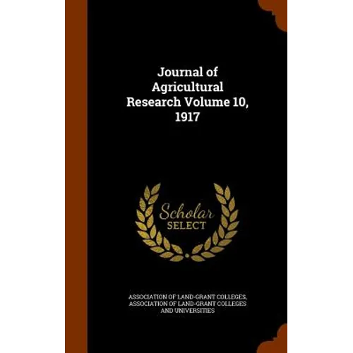 Journal of Agricultural Research Volume 10, 1917