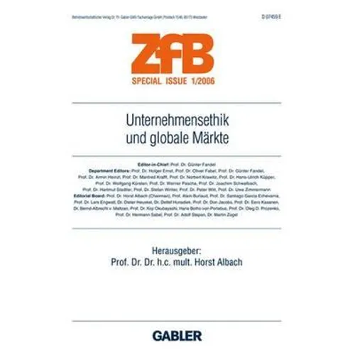 Unternehmensethik Und Globale Märkte