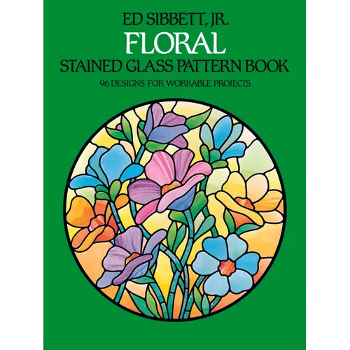 Floral Stained Glass Pattern Book - Paperback