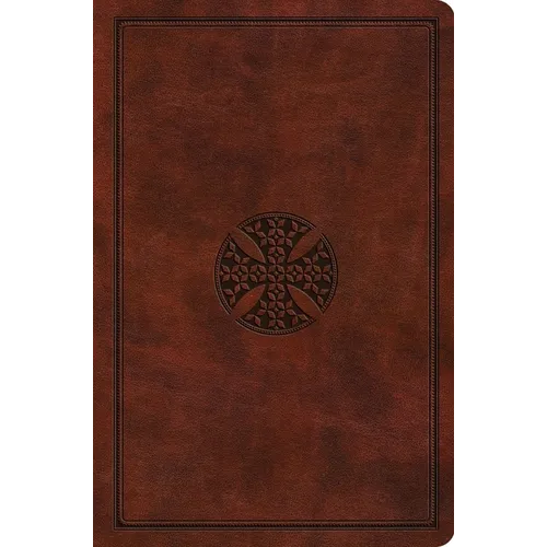 ESV Value Compact Bible (Trutone, Chestnut, Mosaic Cross Design)