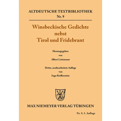 Winsbeckische Gedichte Nebst Tirol Und Fridebrant