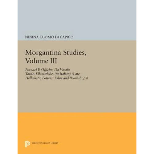 Morgantina Studies, Volume III: Fornaci E Officine Da Vasaio Tardo-Ellenistiche. (in Italian) (Late Hellenistic Potters' Kilns and Workshops)
