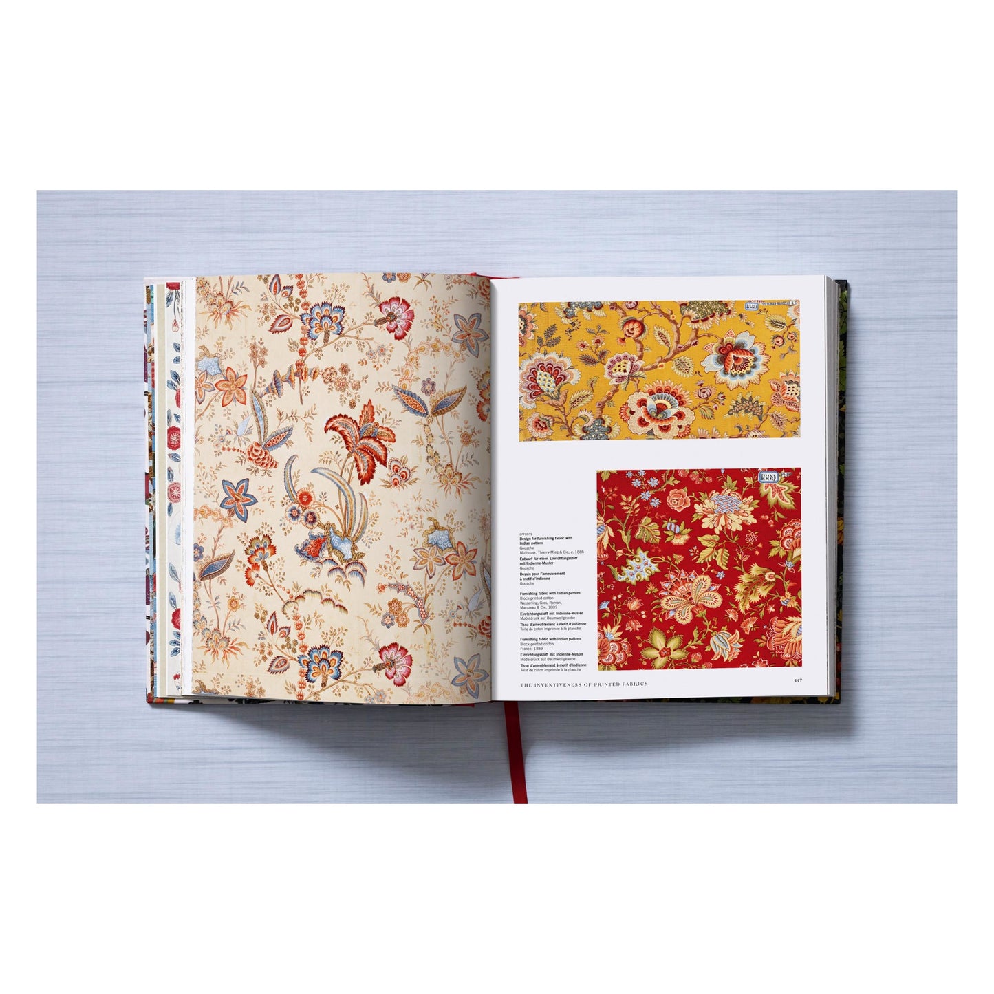 Printed Fabrics. From the 16th century until today (German, French, English) Book