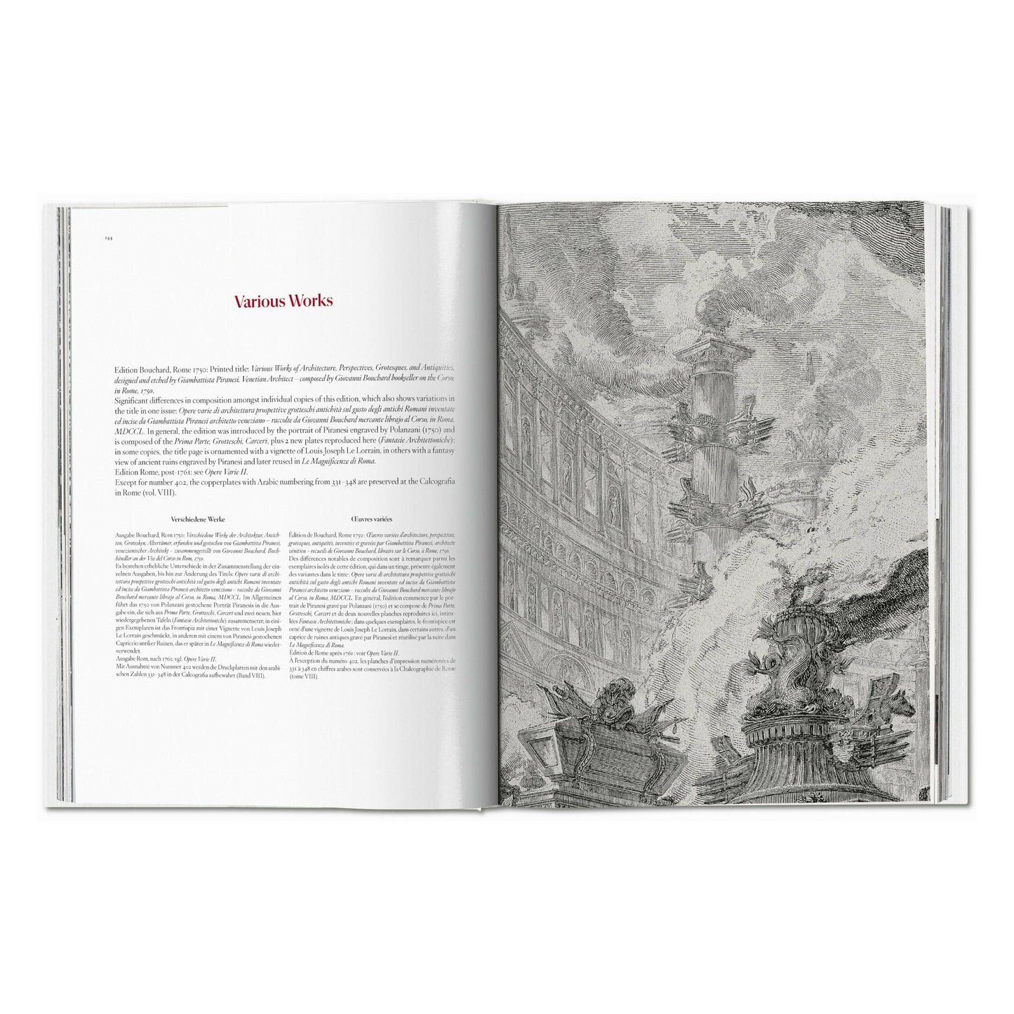 Piranesi. The Complete Etchings (German, French, English) Book