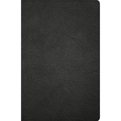 CSB Large Print Personal Size Reference Bible, Optimal Type, Digital Study Edition, Black Genuine Leather