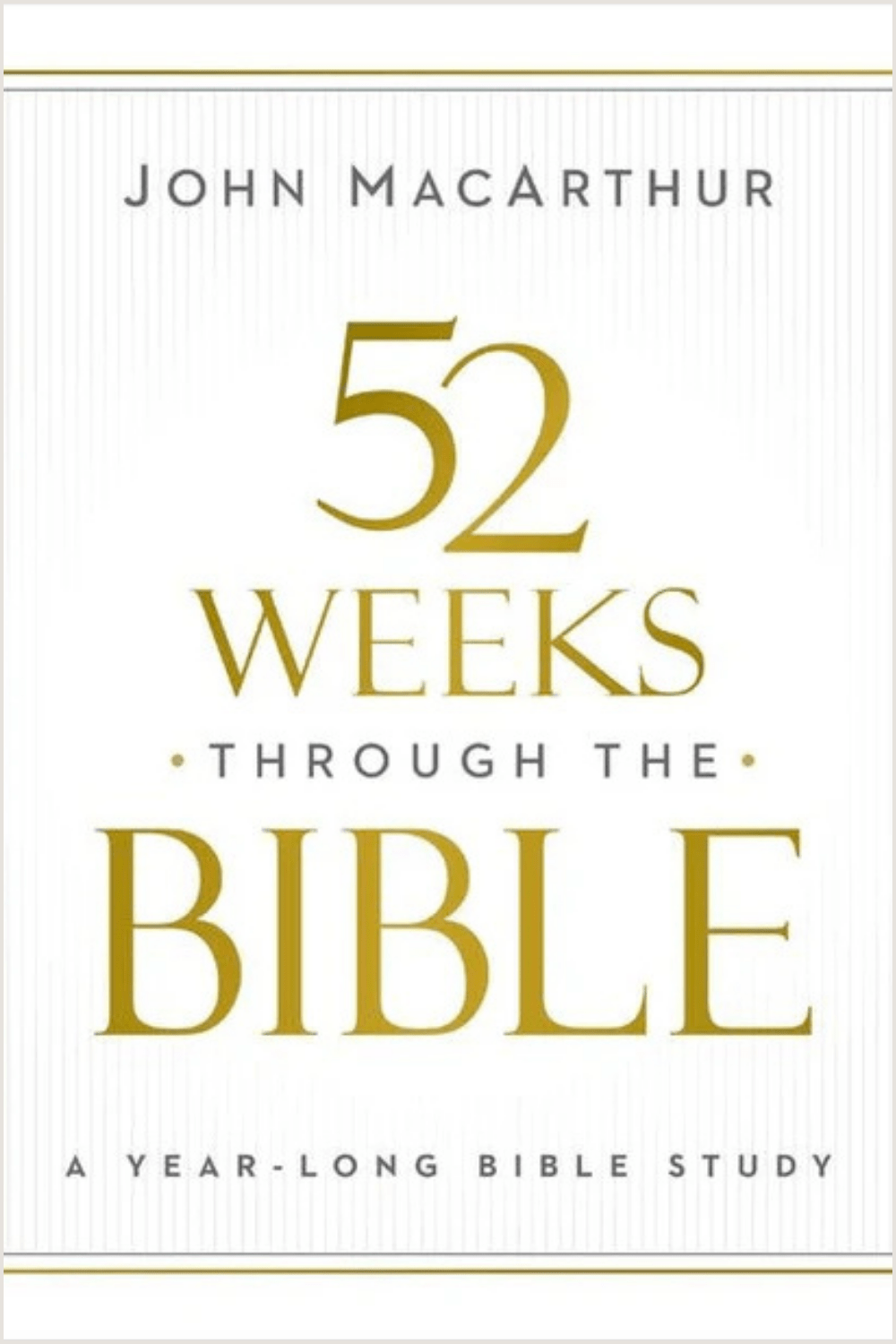 52 Weeks through the Bible Book