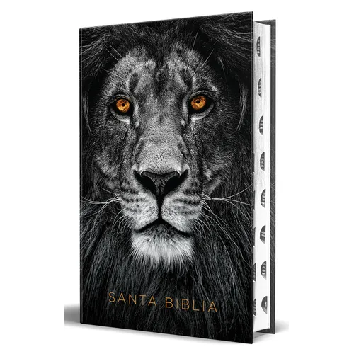 Biblia Rvr 1960 Letra Grande Tamaño Manual, Tapa Dura Leã3n de Juda Con Ã-Ndice / Spanish Bible Rvr 1960 Handy Size Large Print Hardcover Lion of Juda