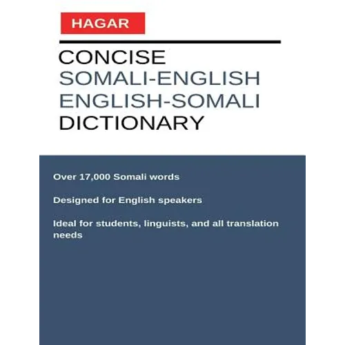 Concise Somali-English/English-Somali Dictionary