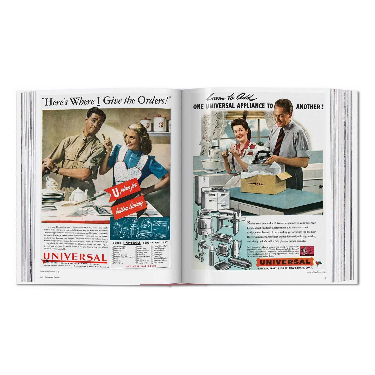 All-American Ads of the 40s (German, French, English) Book