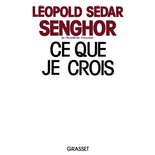 Ce que je crois