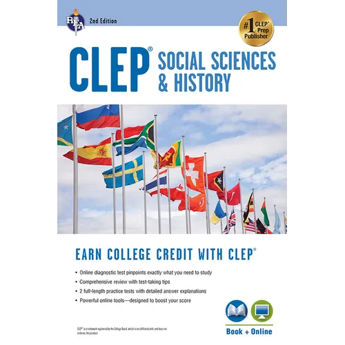 Clep(r) Social Sciences & History Book + Online, 2nd Ed.