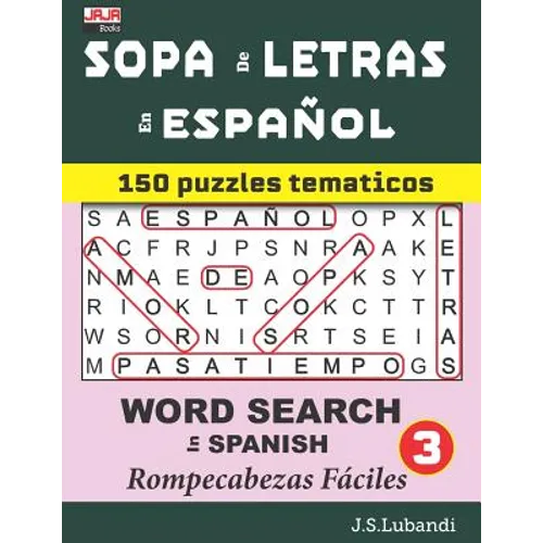 SOPA de LETRAS en ESPAÑOL (WORD SEARCH in SPANISH)