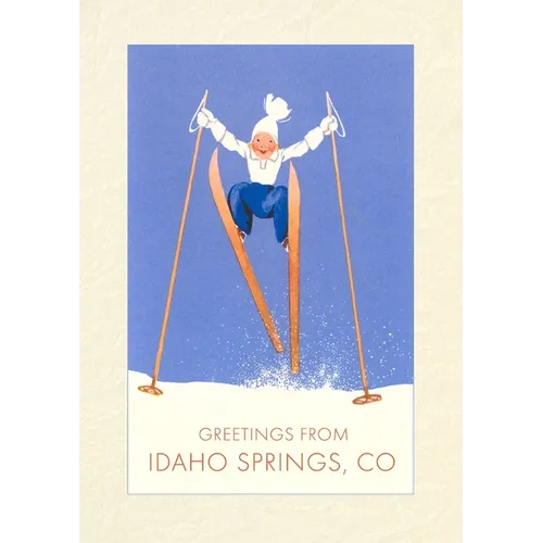 Vintage Lined Notebook Greetings from Idaho Springs, Colorado