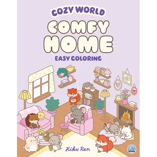 Cozy World Comfy Home: Easy Coloring for Teens, Young Adults, and Adults