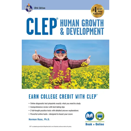 Clep(r) Human Growth & Development, 10th Ed., Book + Online