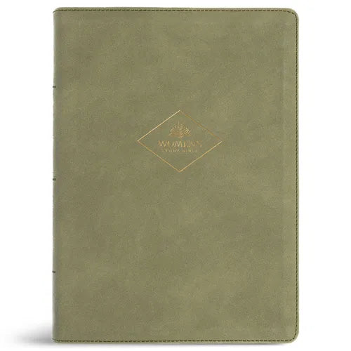 CSB Women's Study Bible, Sage Suedesoft Leathertouch