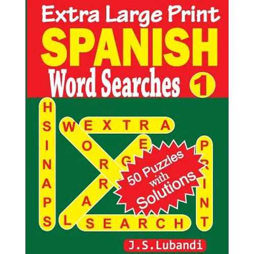 Extra Large Print SPANISH Word Searches