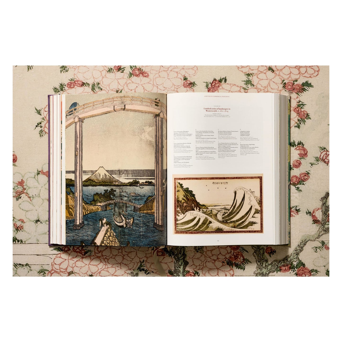 Hokusai (German, French, English) Book