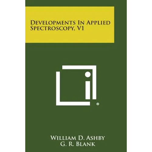 Developments in Applied Spectroscopy, V1