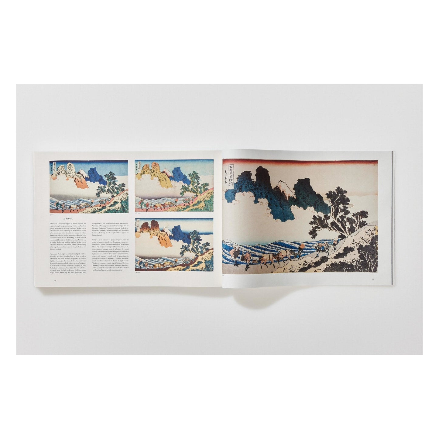 Hokusai. Thirty-six Views of Mount Fuji (German, French, English) Book