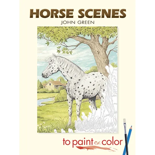 Horse Scenes to Paint or Color