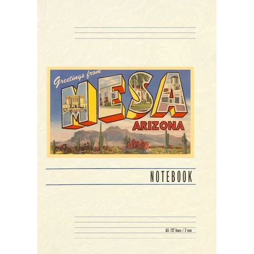 Vintage Lined Notebook Greetings from Mesa
