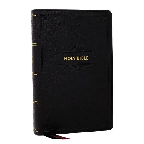 KJV Personal Size Large Print End-Of-Verse Reference Bible, Black Leathersoft, Red Letter, Comfort Print (Thumb Indexed)