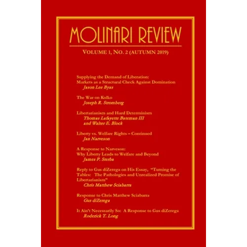 Molinari Review Volume 1, No. 2 (Autumn 2019)