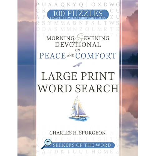 Morning & Evening Devotional on Peace and Comfort: Large Print Word Search