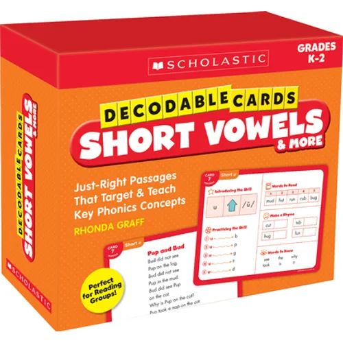 Decodable Cards: Short Vowels & More