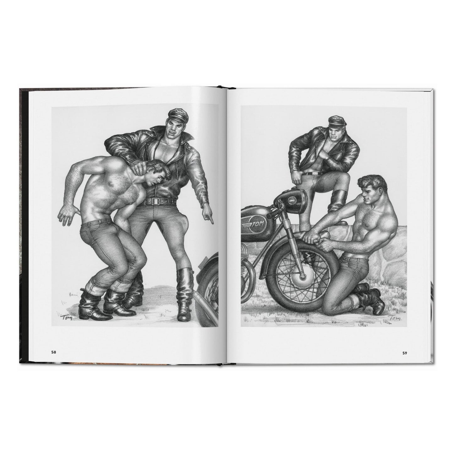 The Little Book of Tom. Bikers (German, French, English) Book