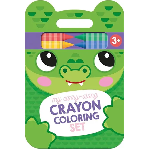 My Carry-Along Crayon Coloring Set: Crocodile & Friends (Ages 3+)