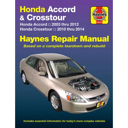 Honda Accord 2003-14 & Crosstour 2010-14