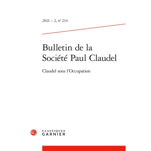 Bulletin de la Societe Paul Claudel