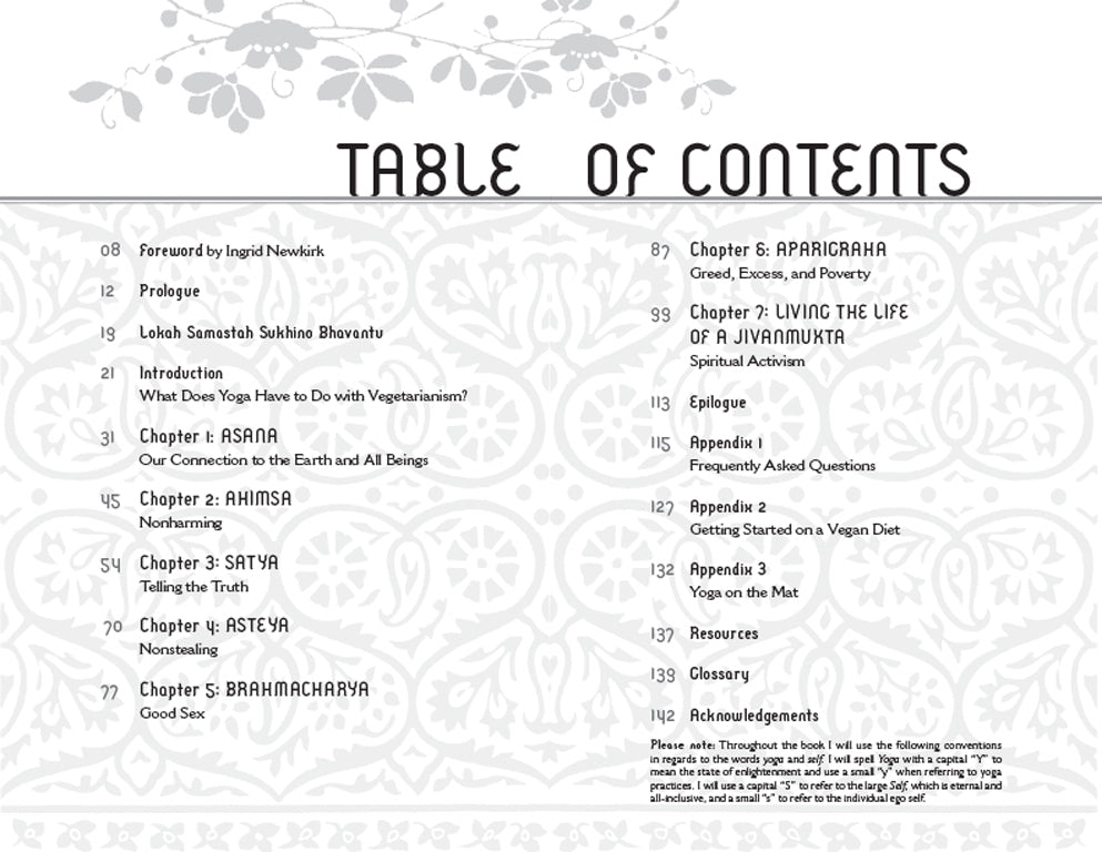 Yoga and Vegetarianism Softcover Book