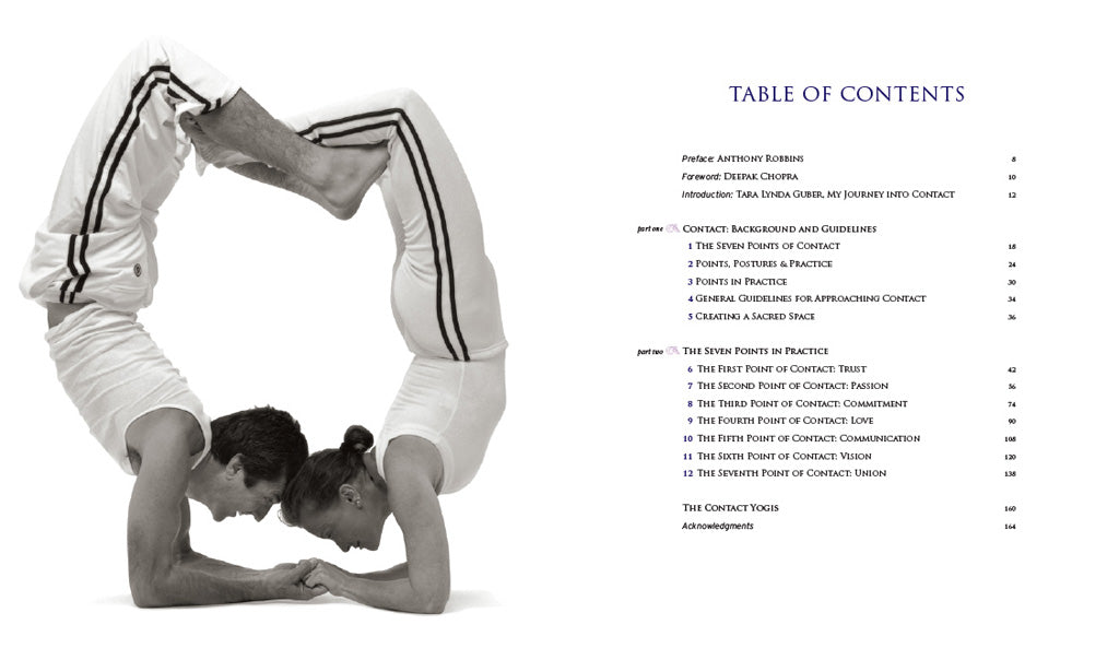 Contact Yoga Softcover Book
