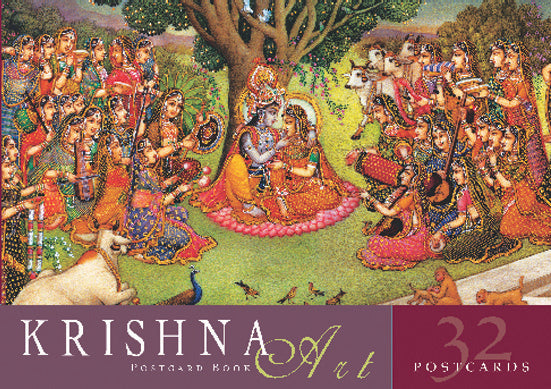 Krishna Art Postcard Book Softcover Book
