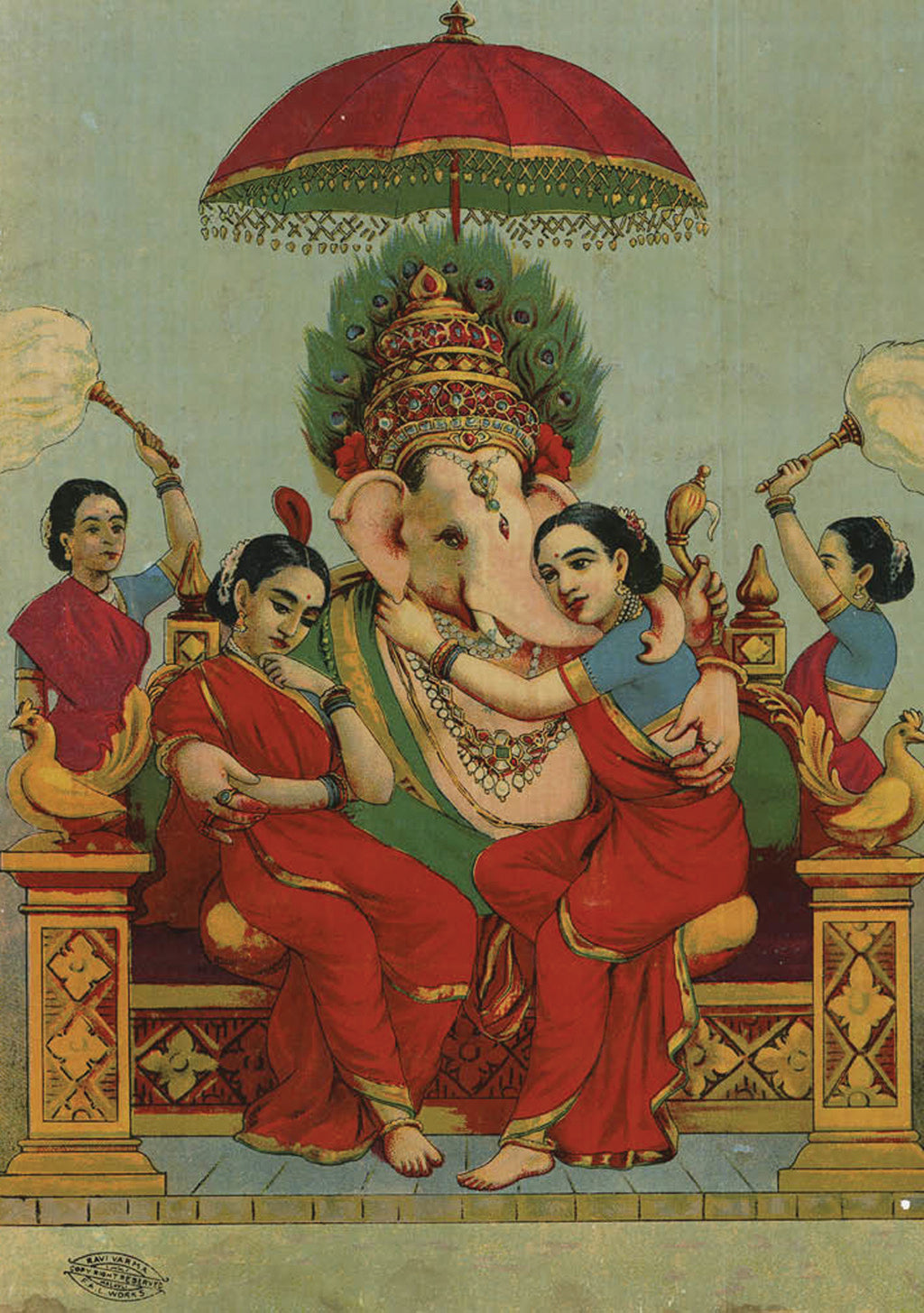Ganesh Art Postcard Book Softcover Book