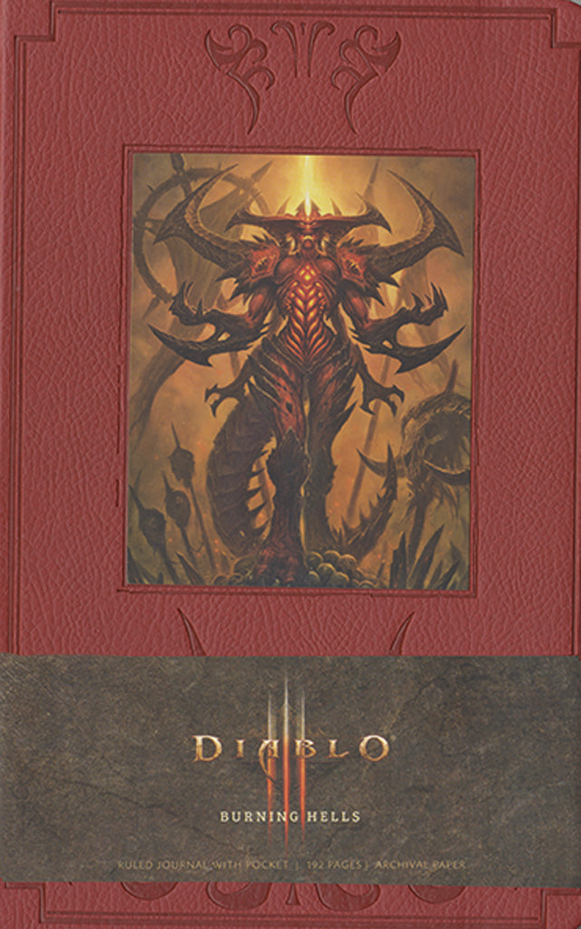 Diablo Burning Hells Hardcover Ruled Journal (Large) Hardcover Book