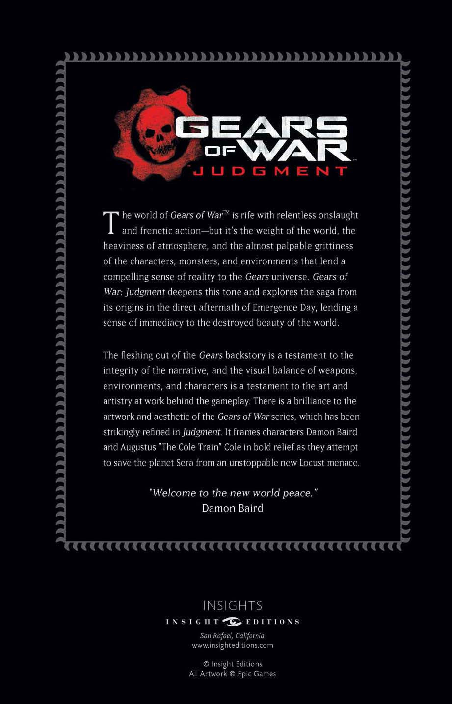 Gears of War Judgment Hardcover Ruled Journal (Large) Hardcover Book