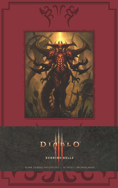 Diablo Burning Hells Hardcover Blank Journal (Large) Hardcover Book