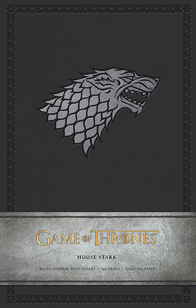 Game of Thrones: House Stark Hardcover Ruled Journal (Large) Hardcover Book