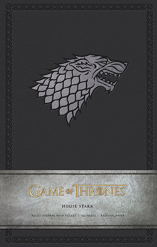 Game of Thrones: House Stark Hardcover Ruled Journal (Large) Hardcover Book