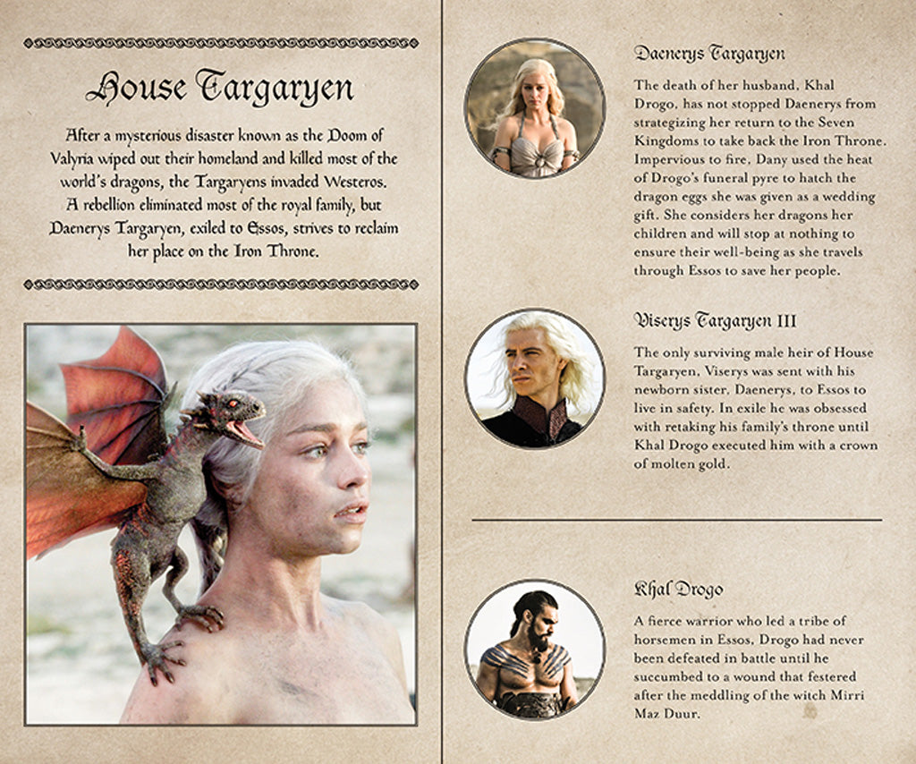 Game of Thrones: House Targaryen Hardcover Ruled Journal (Large) Hardcover Book