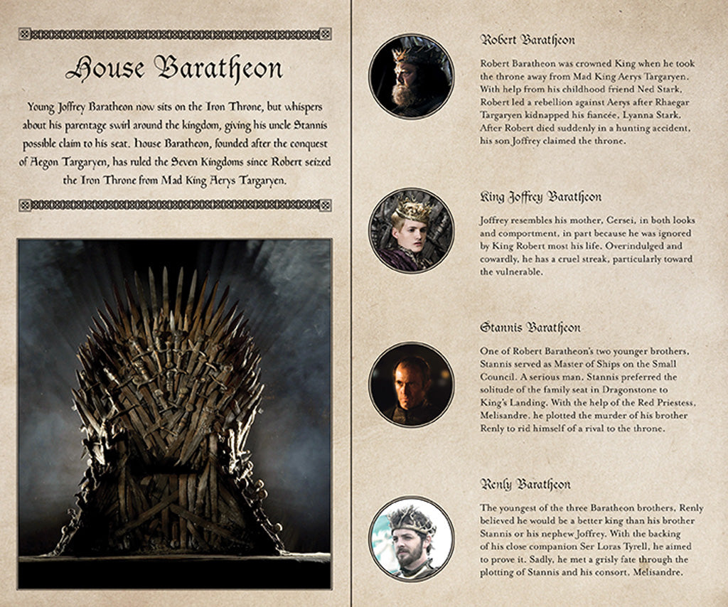 Game of Thrones: House Baratheon Hardcover Ruled Journal (Large) Hardcover Book